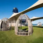Celebrity Equinox, EQ, Celebrity Revolution, refurbishment, revitalization, Lawn Club, night, cabanas, grass, outdoor,